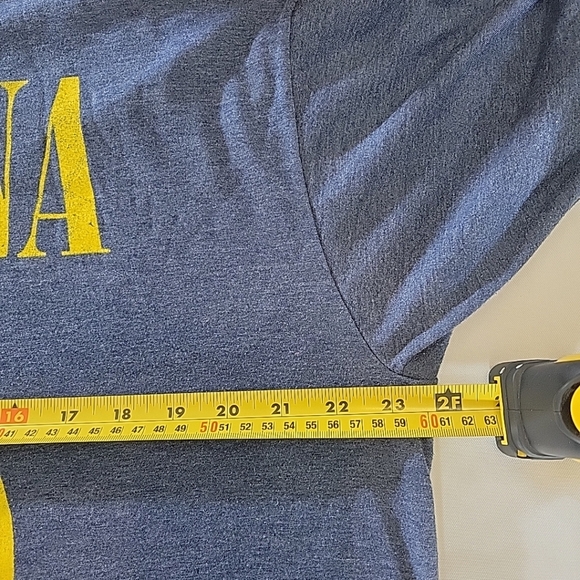 Nirvana Mens XL Blue Yellow Kurt Cobain Smiley Face Concert T-Shirt - Picture 2 of 5